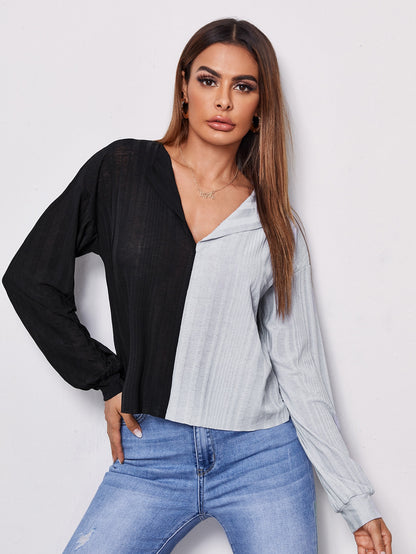 Two Tone Drop Shoulder Tee