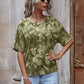 Tie Dye Print Drop Shoulder Tee