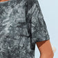 Tie Dye Print Drop Shoulder Tee