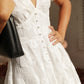 Plunging Neck Lace Overlay Dress