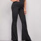 Polka Dot Flare Leg Pants