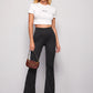 Polka Dot Flare Leg Pants