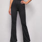 Polka Dot Flare Leg Pants