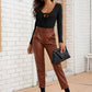 Solid Knot Rib-Knit Skinny Bodysuit