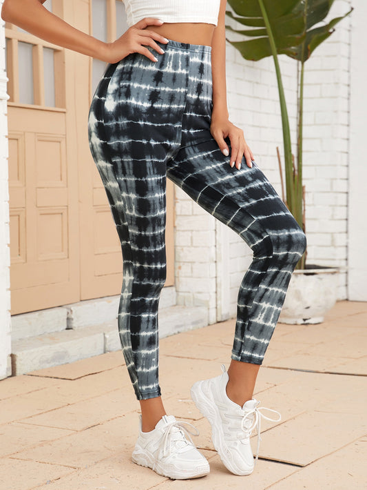 Space Dye High Waist Cropped Leggings