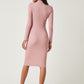 Stand Collar Bodycon Dress