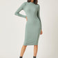 Stand Collar Bodycon Dress