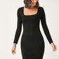 Scoop Neck Bodycon Dress