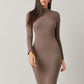 Stand Collar Bodycon Dress
