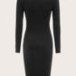 Scoop Neck Bodycon Dress