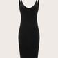 Solid Bodycon Dress