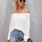 Off Shoulder Solid Top
