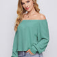 Off Shoulder Solid Top