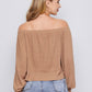 Off Shoulder Solid Top