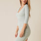 Split Hem Bodycon Dress