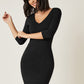 Split Hem Bodycon Dress