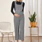 Maternity Button Front Houndstooth Overalls