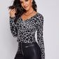 Allover Print Fitted Top