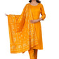 Women Printed Rayon Kurta and Pants Set with Dupatta