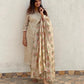 Women's Cotton Blend Embroidered Straight Kurta with Pant & Dupatta