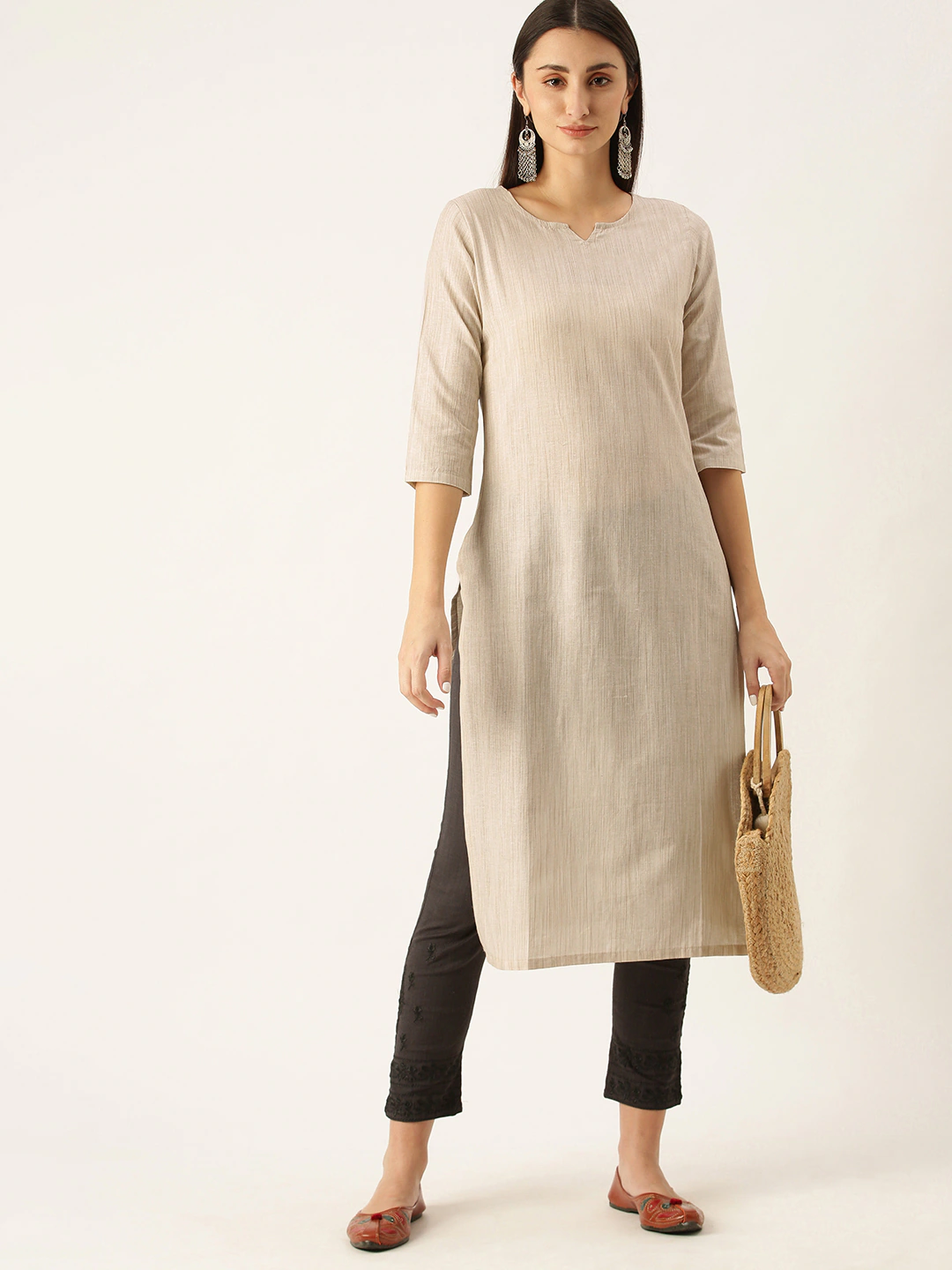 Trendy 3/4 Sleeve Kurta Tops