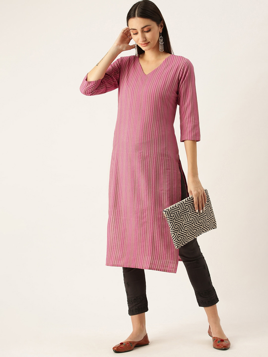 Trendy 3/4 Sleeve Kurta Tops