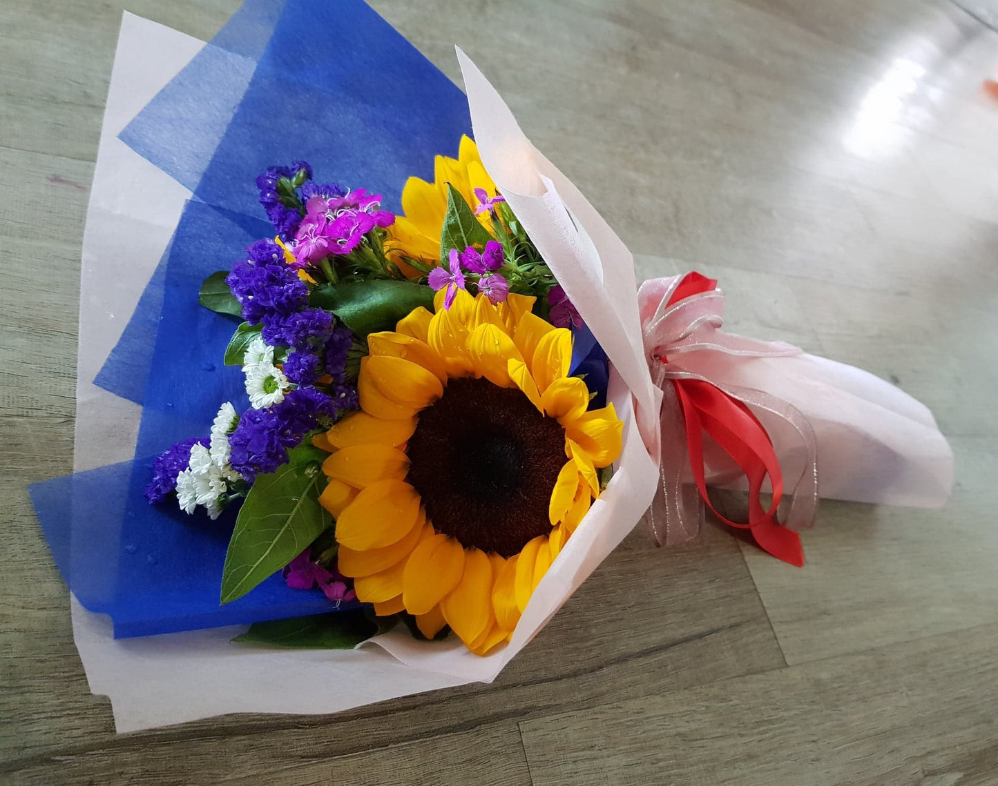 3 Stalk Sunflower Bouquet | Amy's Cart Singapore