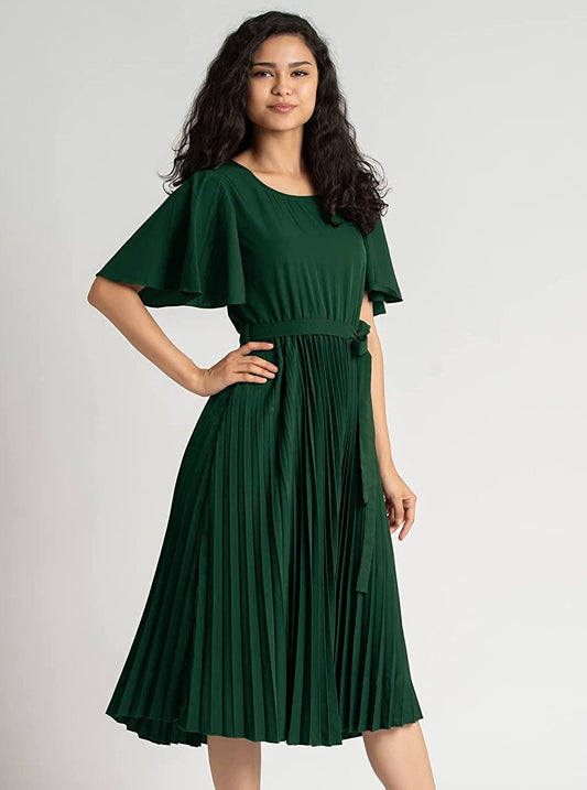 Women's Green Western Dress