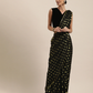 Black + Gold Pattern Pure Georgette Woven Saree