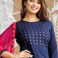 Blue Kurta Patiala set