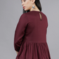 Women's Burgundy Lace Top