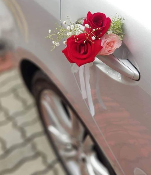 Wedding Car Corsage (Roses) | Amy's Cart Singapore