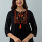 Casual Regular Sleeves Embroidered Women Top