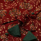 Casual Regular Sleeves Floral Print Women Maroon Top