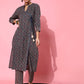 Chevron Pure Cotton Kurta Set