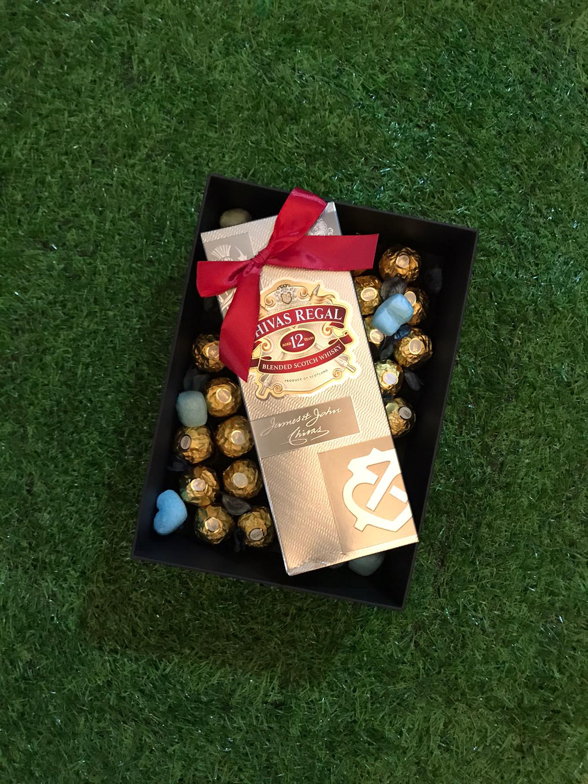 Chivas Regal Scotch Whiskey with Chocolates Gift set