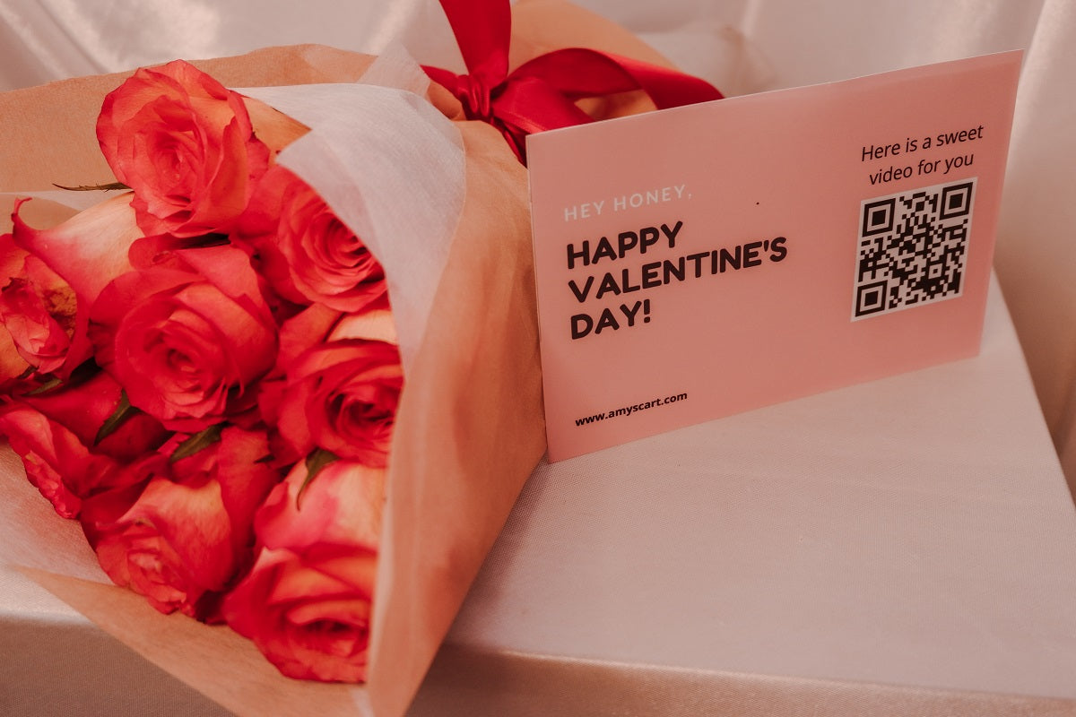 VALENTINE'S DAY BOUQUET & VIDEO MESSAGE CARD