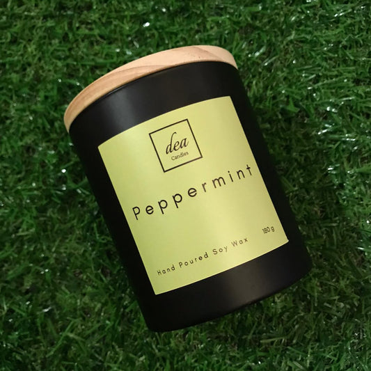 Dea Hand Poured Soy Wax Candle Peppermint Fragrance