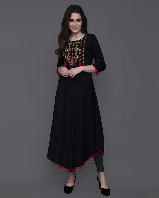 Ethnic Print A-line Kurta