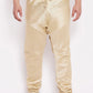 Men Plus Size Gold Toned Churidar