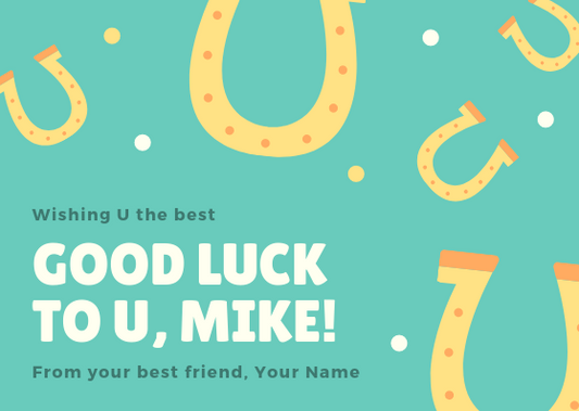 GOOD LUCK MIKE - GREETING CARD | Amy's Cart Singapore