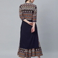 Women Ethnic Printed Straight Kurta Set with Shrug