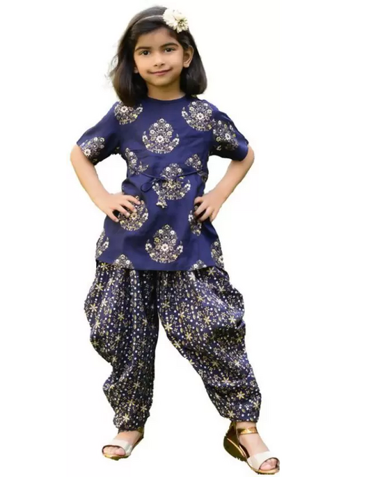 Girls Kurta and Dhoti Pant Set