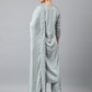 Women Floral Embroidered Sequined Kurta with Palazzos & Dupatta