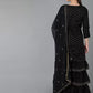 Women Ethnic Motifs Woven Design Kurta with Sharara & Dupatta