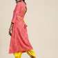 Women Bandhani Print Thread Work Kurta Set