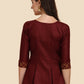 Maroon Print Empire Top