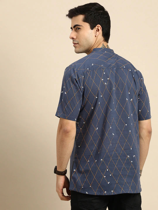 Men Blue Kurta