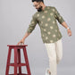 Men Printed Cotton Rayon Straight Kurta