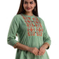 Women's Rayon Embroidered Regular Fit Top